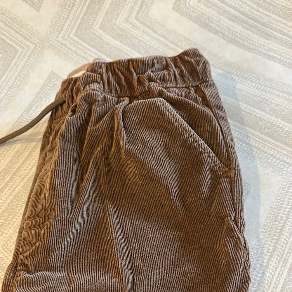 Appaman Boys Brown Corduroy Pull-up Waist Pants - Size 12